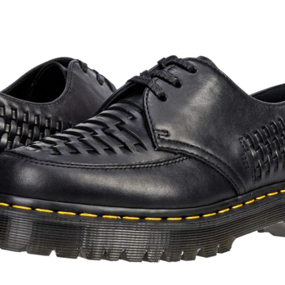 DR.MARTENS1461 BEX WVN BLACK LUXOR